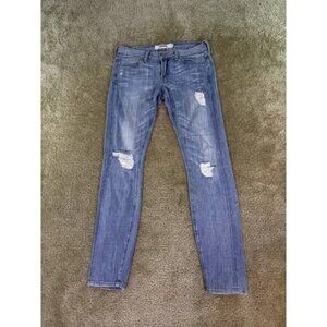 Lucky Brand Jeans Womens 0/25 Distressed Legend Charlie Skinny Made USA D729
